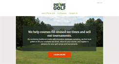 Desktop Screenshot of primegolfllc.com